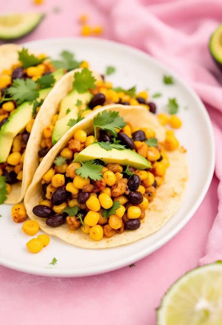 Black Bean & Corn Millet Tacos