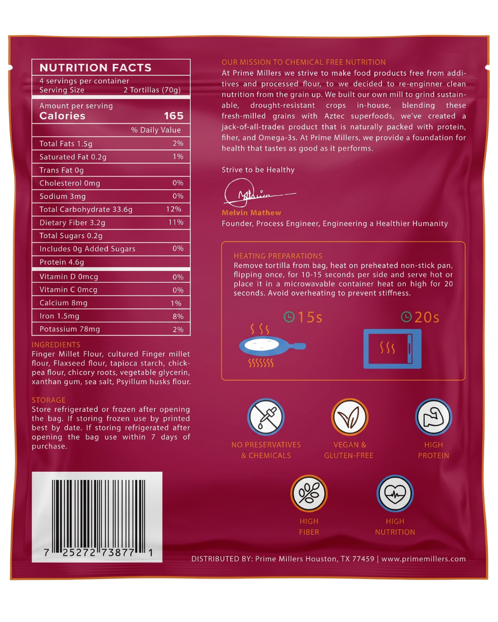Finger Millet Tortilla 6-Bag Case