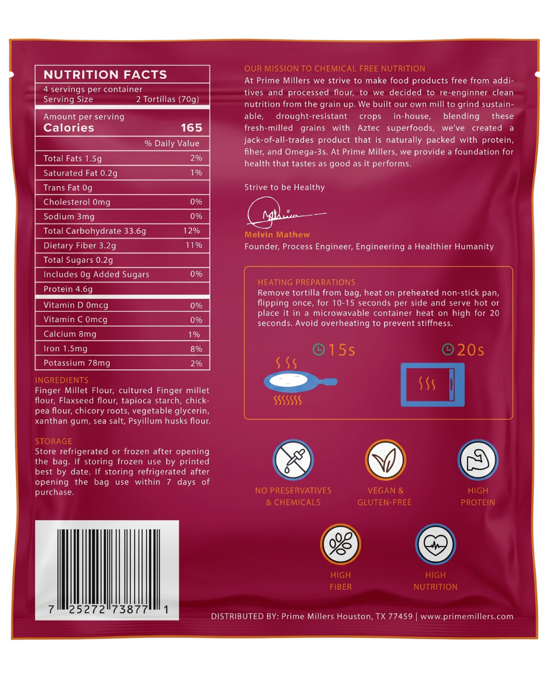 Finger Millet Tortilla 6-Bag Case