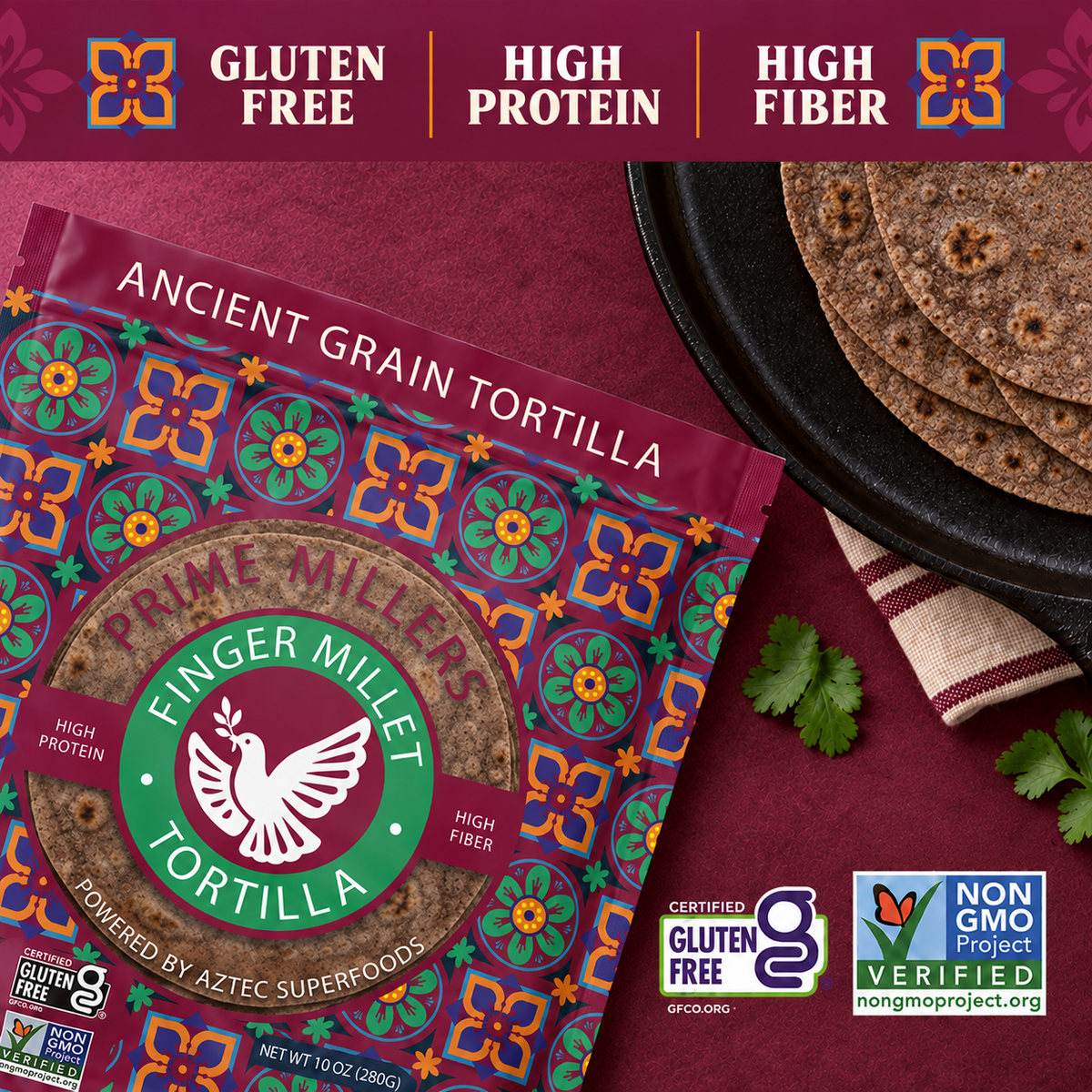 Finger Millet Tortilla 6-Bag Case