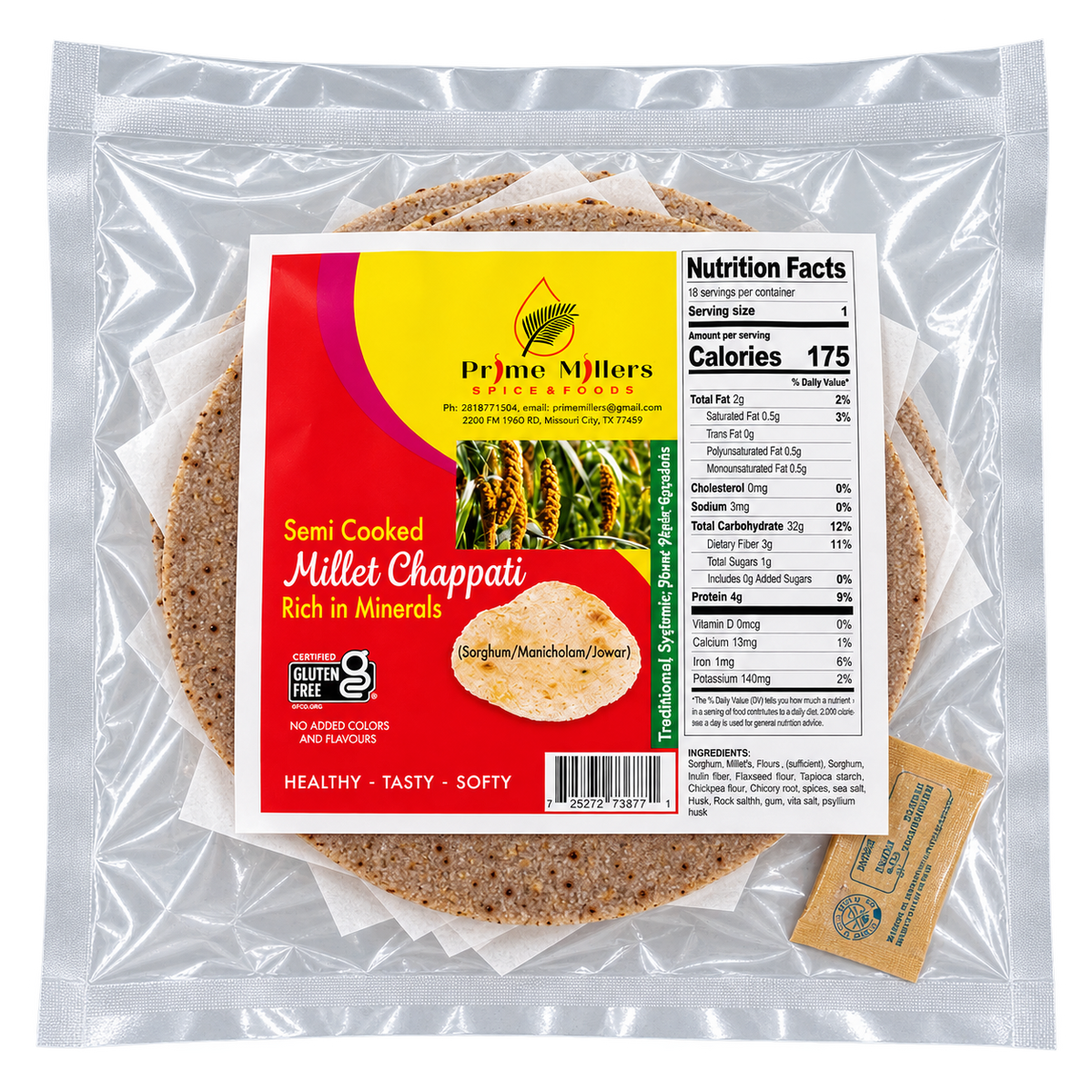 Jowar Roti 6-Bag Case